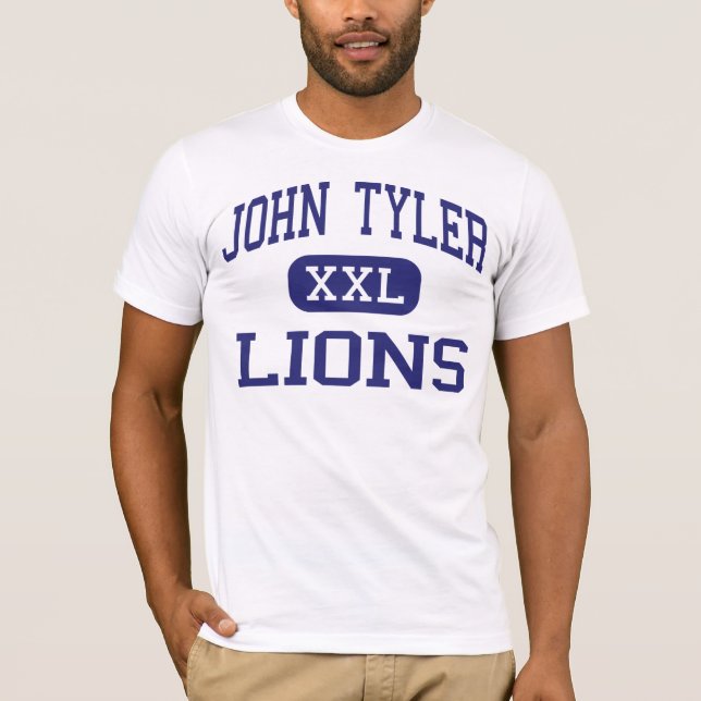 Camiseta John Tyler - leões - segundo grau - Tyler Texas (Frente)