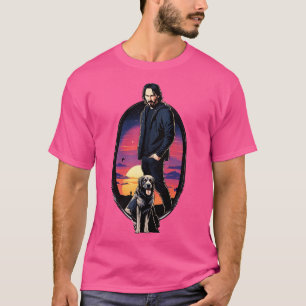 Camiseta John Wick e o seu filme de Sunset Cachoroso