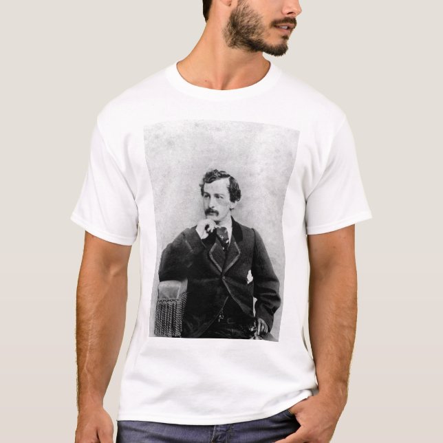 Camiseta John Wilkes Booth, CA 1862.  Charles DeForest F (Frente)