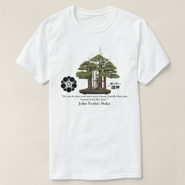 Camiseta John Yoshio Naka BONSAI GOSHIN (Frente do Design)