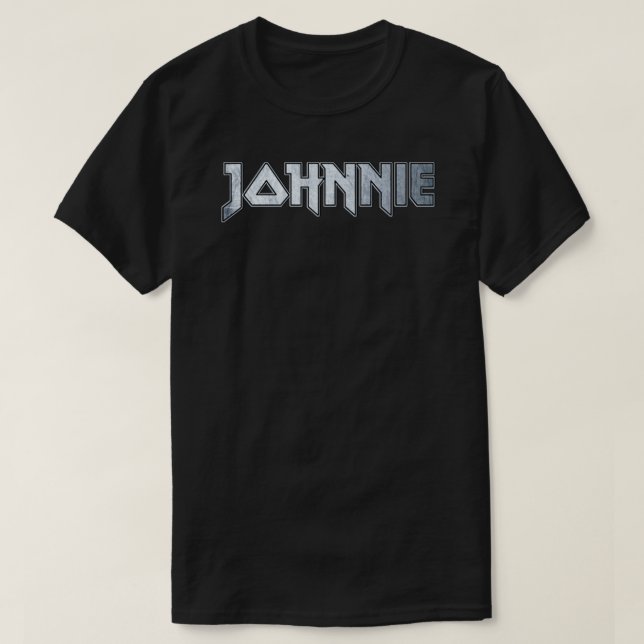 Camiseta Johnnie de metal pesado (Frente do Design)