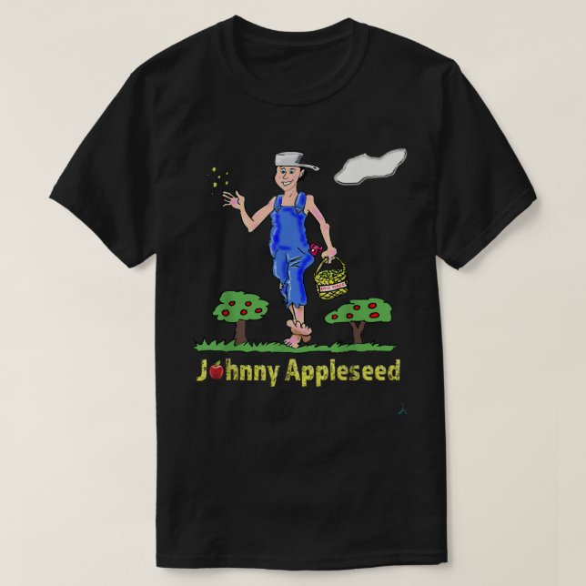 Camiseta Johnny Appleseed Apple Tree Seed Orchard Nursery T (Frente do Design)