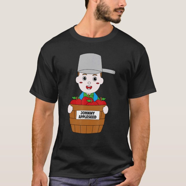 Camiseta Johnny Appleseed Day Apple 26 de setembro (Frente)