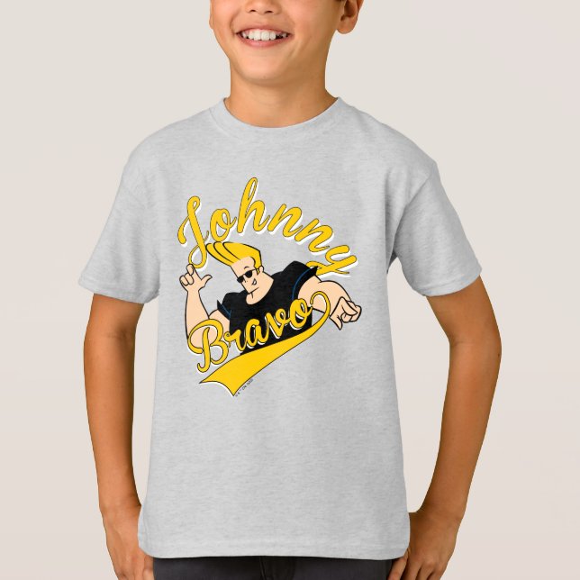 Camiseta Johnny Bravo - Gráfico Athletic (Frente)