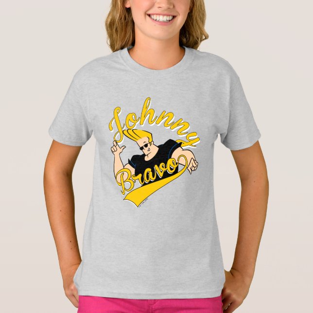 Camiseta Johnny Bravo - Gráfico Athletic (Frente)