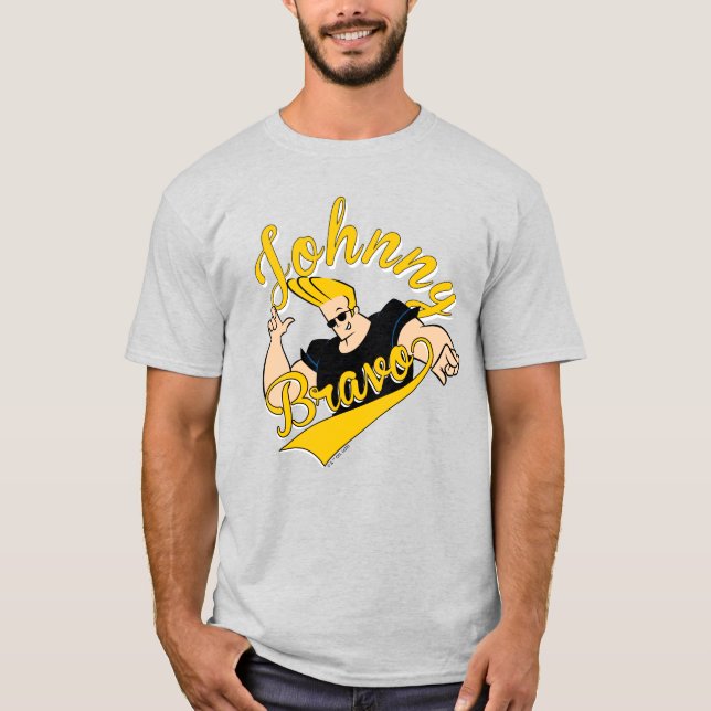 Camiseta Johnny Bravo - Gráfico Athletic (Frente)