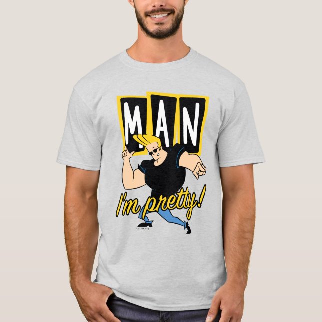 Camiseta Johnny Bravo - Homem, estou Bonito (Frente)