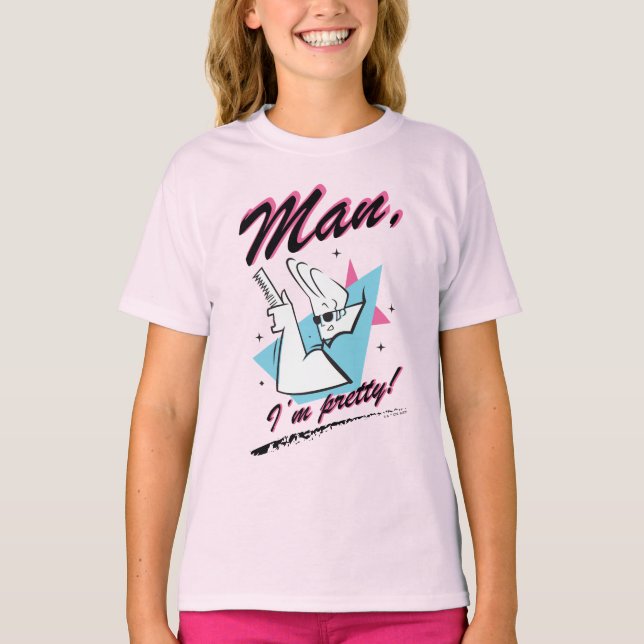 Camiseta Johnny Bravo - Homem, sou Bonito Gráfico Retroativ (Frente)