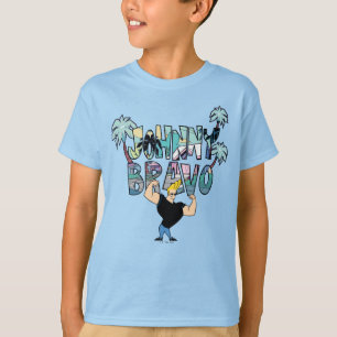 Camiseta Johnny Bravo Palm Tree Name