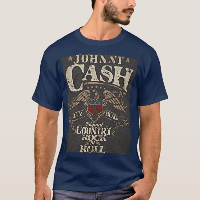 Camiseta Johnny Cash Original Country Rock and Roll funny (Frente)