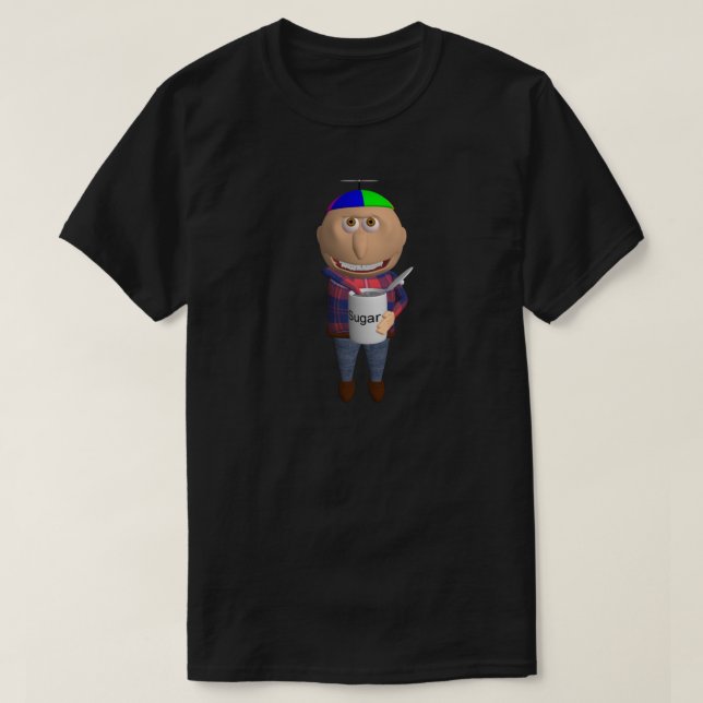 Camiseta Johnny Comendo Açúcar (Frente do Design)