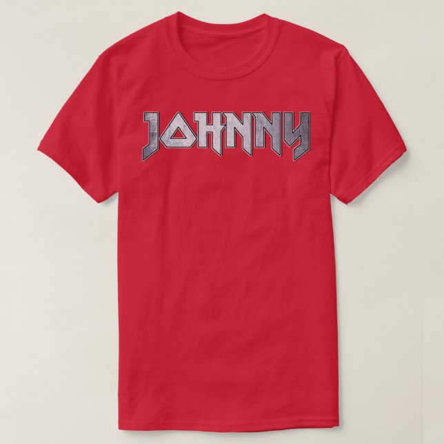 Camiseta Johnny de metal pesado (Frente do Design)