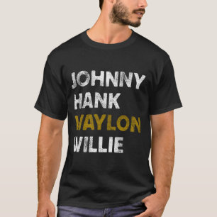 Camiseta Johnny Hank Waylon Willie