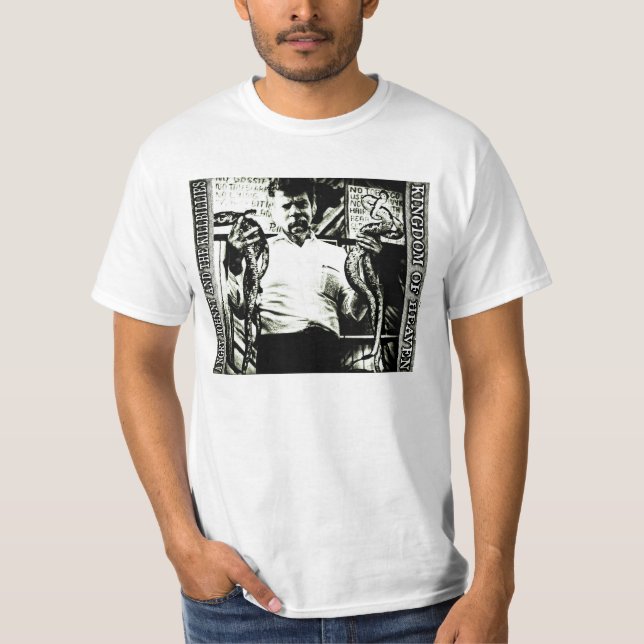 Camiseta Johnny irritado "reino dos céus " (Frente)