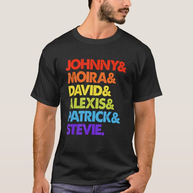 Camiseta Johnny, Moira, David E Alexis (Frente)