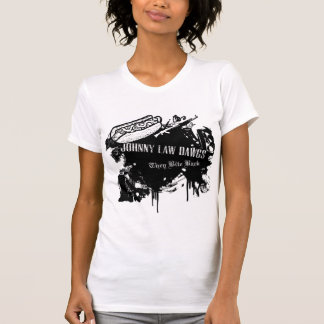 Camiseta Johnny morde para trás!  para senhoras e meninas