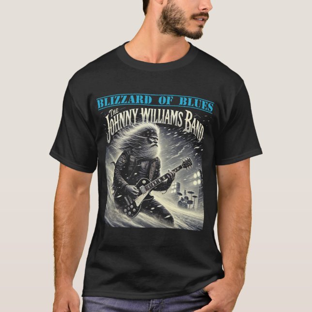 Camiseta Johnny Williams Banda Blizzard of Blues (Frente)