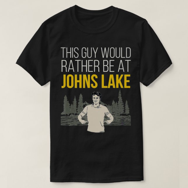 Camiseta Johns Lake Lake Life (Frente do Design)
