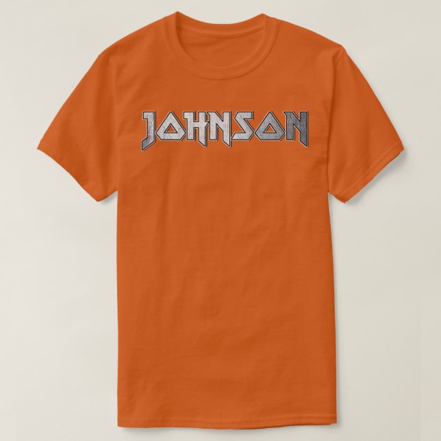 Camiseta Johnson de metal pesado (Frente do Design)