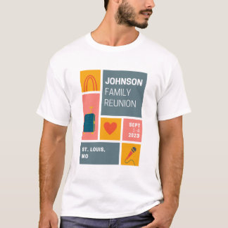 Camiseta Johnson Family Reunion Block Design