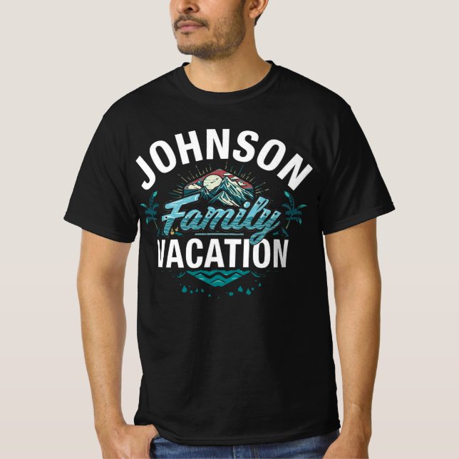 Camiseta Johnson Family Vacation Matching Travel (Frente)