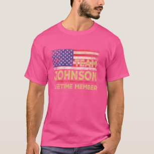 Camiseta Johnson Sobrenome Shirt Team Johnson Lifetime