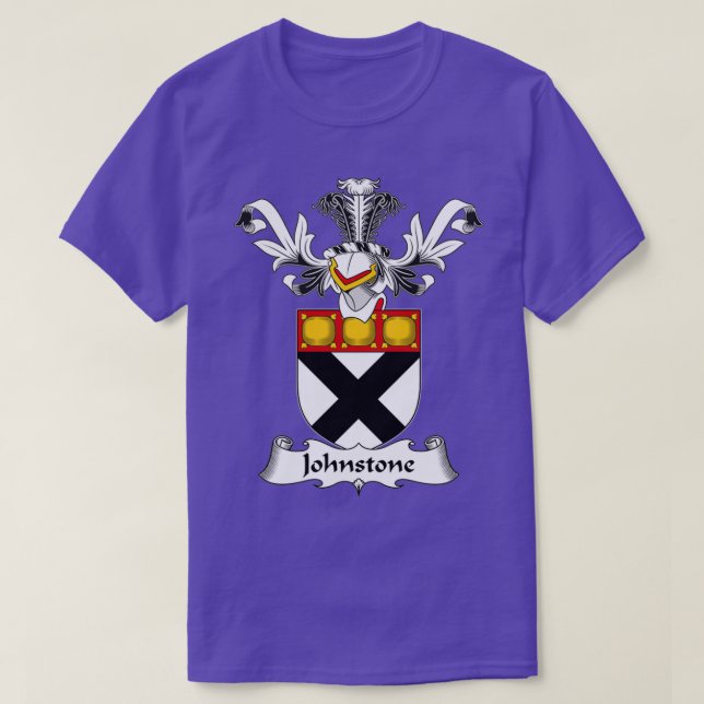 Camiseta Johnstone Coat of Arms Family Crest  (Frente do Design)