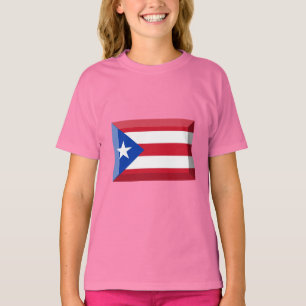 Camiseta Jóia da bandeira de Puerto Rico