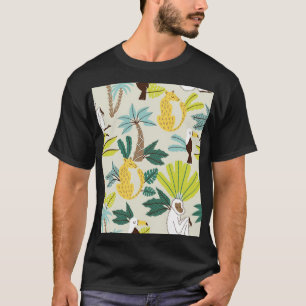 Camiseta Joia da Selva: Diversão Animal de Cartoon