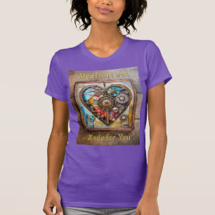Camiseta Joias E Vidro Estreitado Série Steampunk
