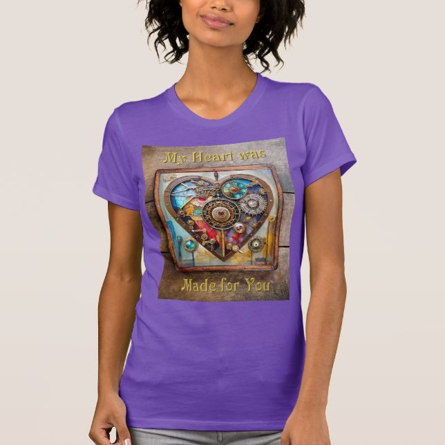 Camiseta Joias E Vidro Estreitado Série Steampunk (Frente)