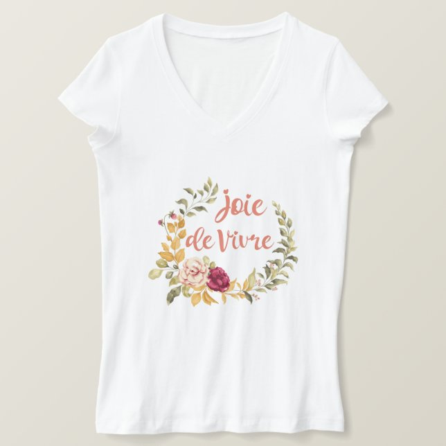 Camiseta Joie de Vivre French Say (Frente do Design)