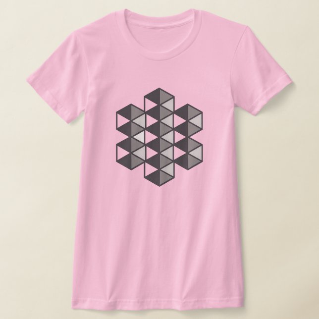 Camiseta Joined Triangles Women's Slim Fit T-Shirt (Postura )