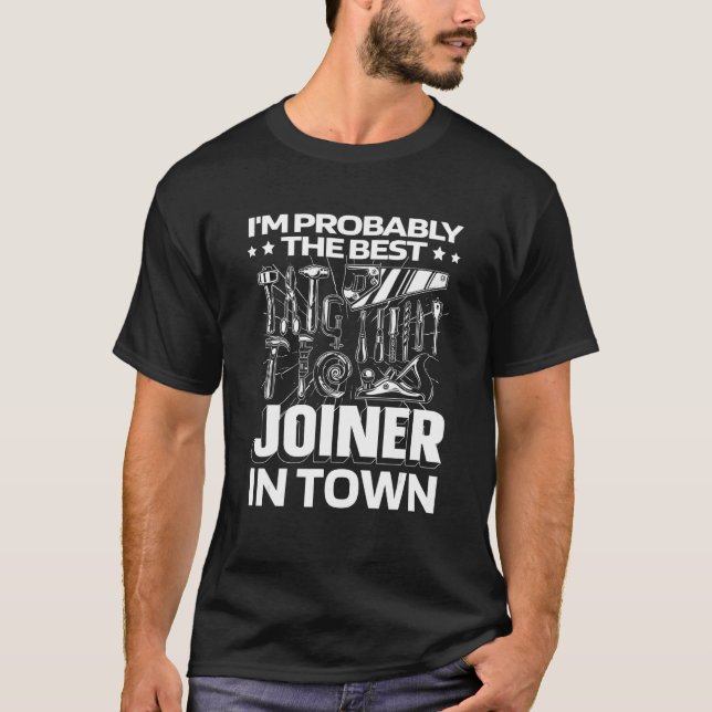 Camiseta Joiner Tools Woodworker Carpenter Joinery (Frente)