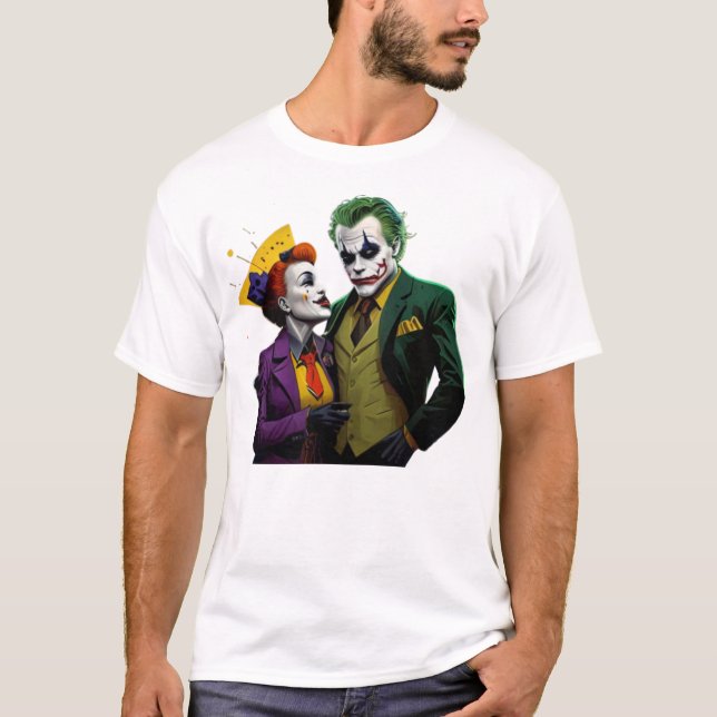 Camiseta  Joker and Harlequin Queen T-Shirt (Frente)