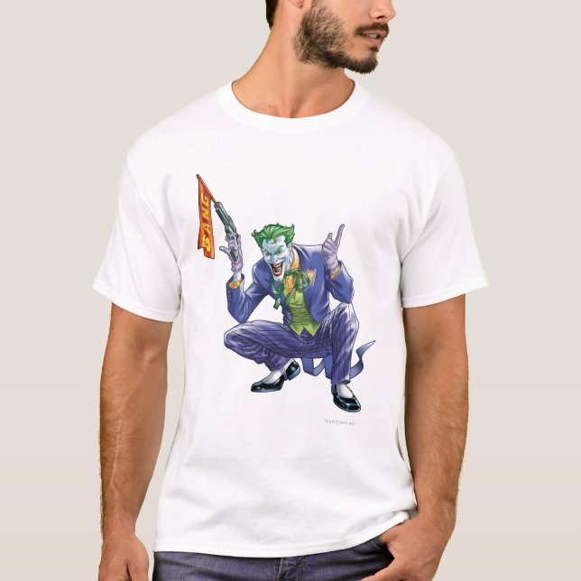 Camiseta Joker com arma falsa (Frente)