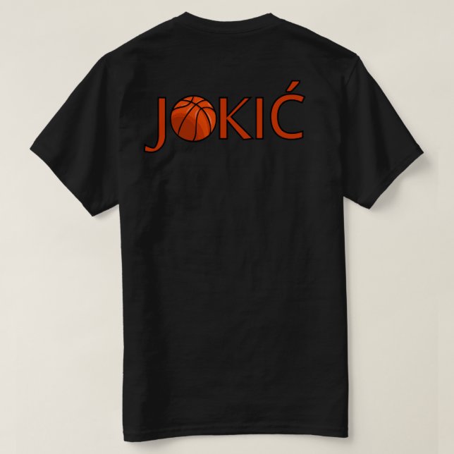Camiseta Jokić Back Impressão (Verso do Design)