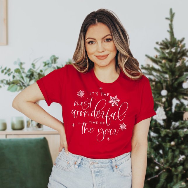 Camiseta JOLIE Citação de Natal Mais Maravilhosa (Criador carregado)