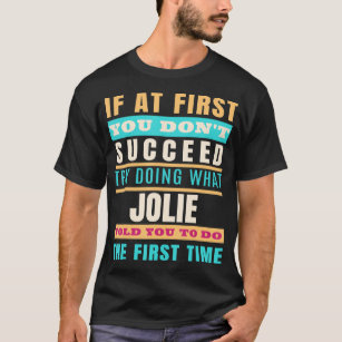 Camiseta JOLIE Nome Personalizado Shirt JOLIE Nome T-S