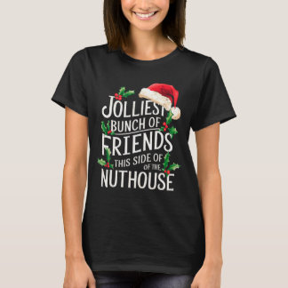 Camiseta Jolliest Bunch Of Friends Xmas Matching Sarcastic 