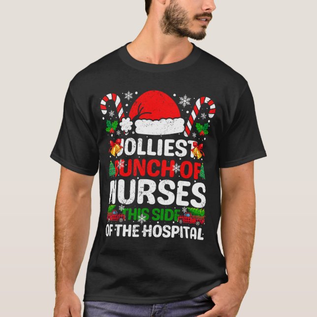 Camiseta Jolliest Bunch Of Nurses This Side Of The Hostal C (Frente)