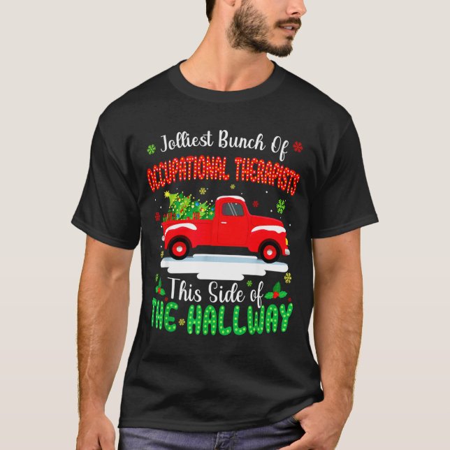 Camiseta Jolliest Bunch Of Occupational Therasts Funny Chri (Frente)