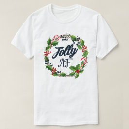 Camiseta Jolly Af Engraçado Adulto Festa de Natal de Humor