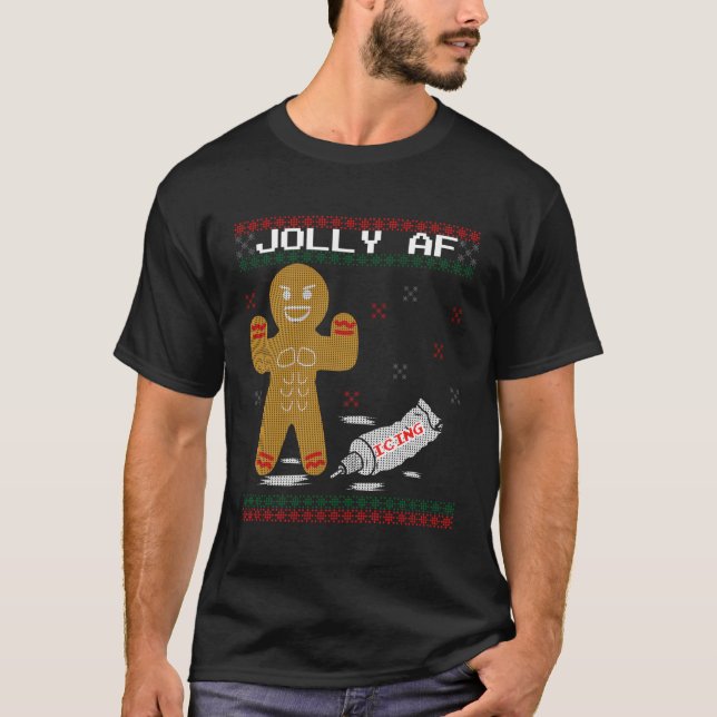 Camiseta Jolly Af Gingerpão Body Builder Feia (Frente)