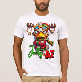 Camiseta Jolly AF - Natal Sarcástico e Grumpy Duck