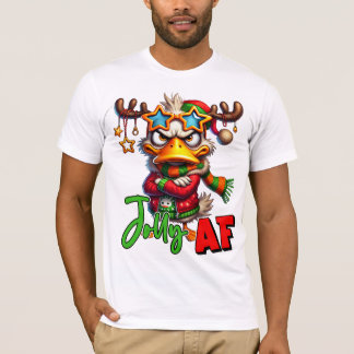 Camiseta Jolly AF - Natal Sarcástico e Grumpy Duck