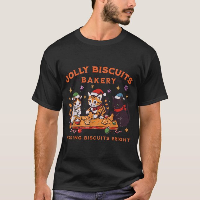 Camiseta Jolly Christmas Biscuits Bakery Baking Crew Xmas C (Frente)