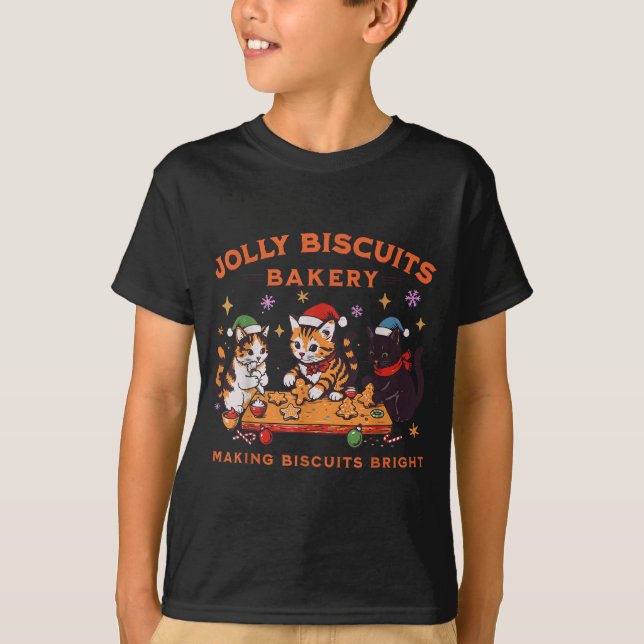 Camiseta Jolly Christmas Biscuits Bakery Baking Crew Xmas C (Frente)