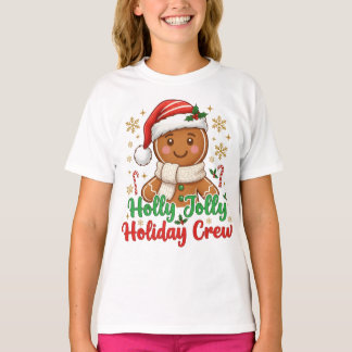 Camiseta Jolly Holiday Crew Festive Cookie Design