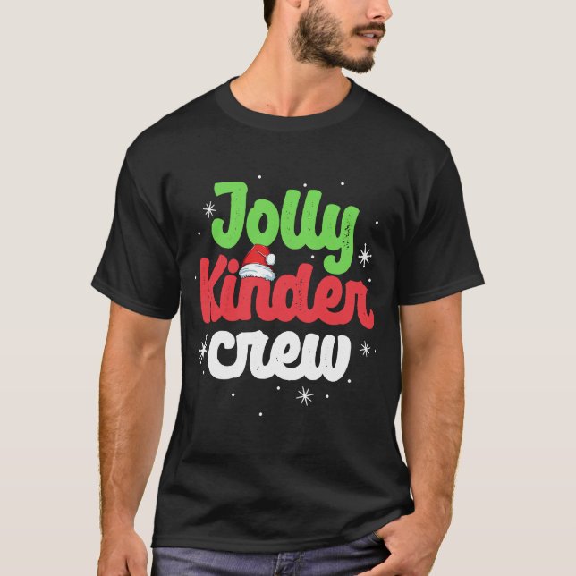 Camiseta Jolly Kinder Crew Kindergarten Professor Correspon (Frente)